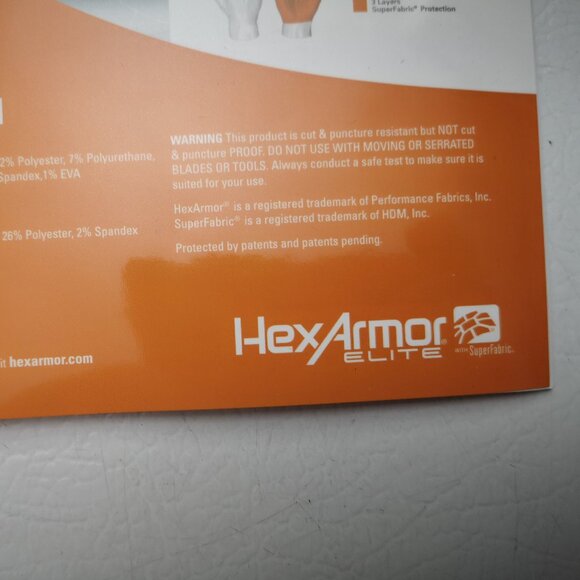 New Hex Armor Elite Needlestick Resistant Men's Size 10/XL Black Gloves #NSR4041 - Picture 7 of 10
